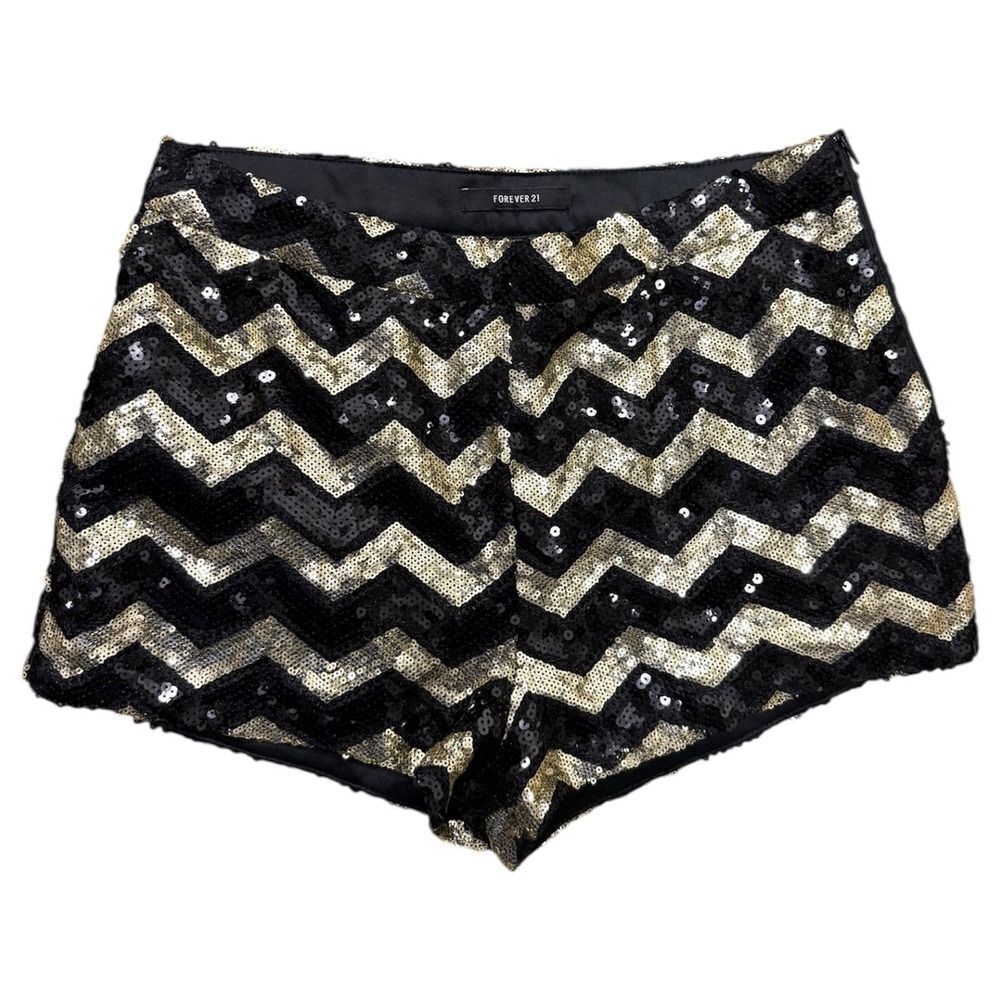 Forever 21 Black & Gold Sequin Shorts. Womens. Halloween. Sz S
